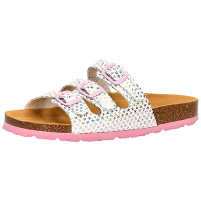 Pantolette LICO "Pantolette Bioline Starline", Gr. 34, rosa (weiß), Synthetik, Schuhe Pantolette Schlappen Image