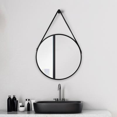 Badspiegel TALOS "Black Style", schwarz, B:50cm, Spiegel, Durchmesser: 50 cm, mattschwarz lackiert Image