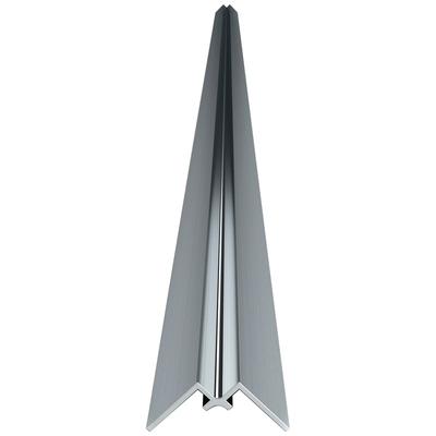 Abschlussprofil SANOTECHNIK "Sanowall", silber (silberfarben), B:1,6cm L:255cm, Chrom, Profile Image