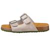 Pantolette LICO "Pantolette Bioline Concrete", Gr. 46, beige (braun), Synthetik, Schuhe