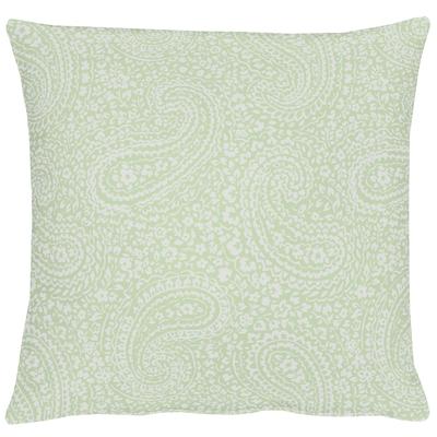 Kissenhülle APELT "7907 Uni Paisley" Gr. 2, blau (türkis), B:49cm L:49cm, Polyester, Viskose, Obermaterial: 65% Polyester, 35% Viskose, Kissenbezüge, ohne Füllung Image