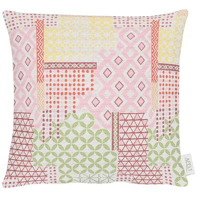 Dekokissen APELT "5315", bunt (gelb, bunt, gemustert), B:40cm L:40cm, Polyester, Baumwolle, Kunstfaser, Dekokissen_Sitzkissen_Kissenhüllen, Kissenhülle ohne Füllung, 1 Stück Image