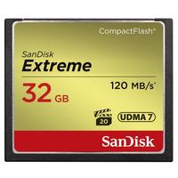 SANDISK Speicherkarte CF Extreme, gold (goldfarben), 32 GB, Speicherkarten