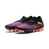 Fußballschuh PUMA "FUTURE 8 MATCH FG/AG", Gr. 43, puma schwarz, puma weiß, glowing rot, Synthetik, sportlich, Schuhe