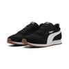 Sneaker PUMA "ST MILER", Gr. 44, puma schwarz, puma weiß, gum, Textil, sportlich, Schuhe