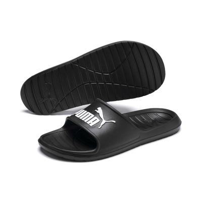 Badesandale PUMA "Divecat v2", Gr. 42, schwarz-weiß (puma schwarz, puma weiß), Synthetik, sportlich, Schuhe Image