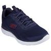 Sneaker SKECHERS "SUMMITS-TORRE", Herren, Gr. 40, blau (navy, rot), Textil, sportlich, Schuhe, Freizeitschuh, Schnürschuh mit S-Logo, Topseller