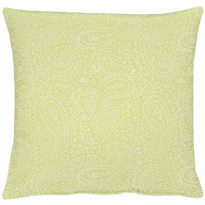 Dekokissen APELT "7907 Uni Paisley" Gr. 1, grün (grün, unifarben), B:39cm L:39cm, Polyester, Kunstfaser, Dekokissen_Sitzkissen_Kissenhüllen, Kissenhülle mit Füllung, 1 Stück Image