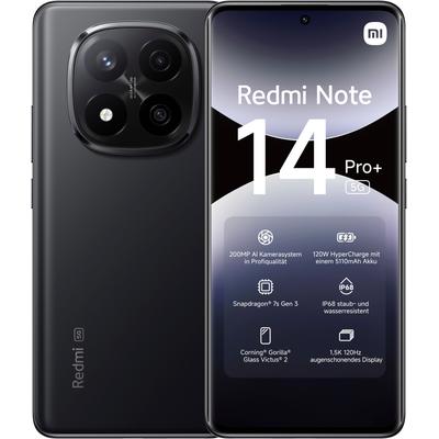 XIAOMI Smartphone "Redmi Note 14 Pro+ 5G", schwarz, 256 GB, Mobiltelefone