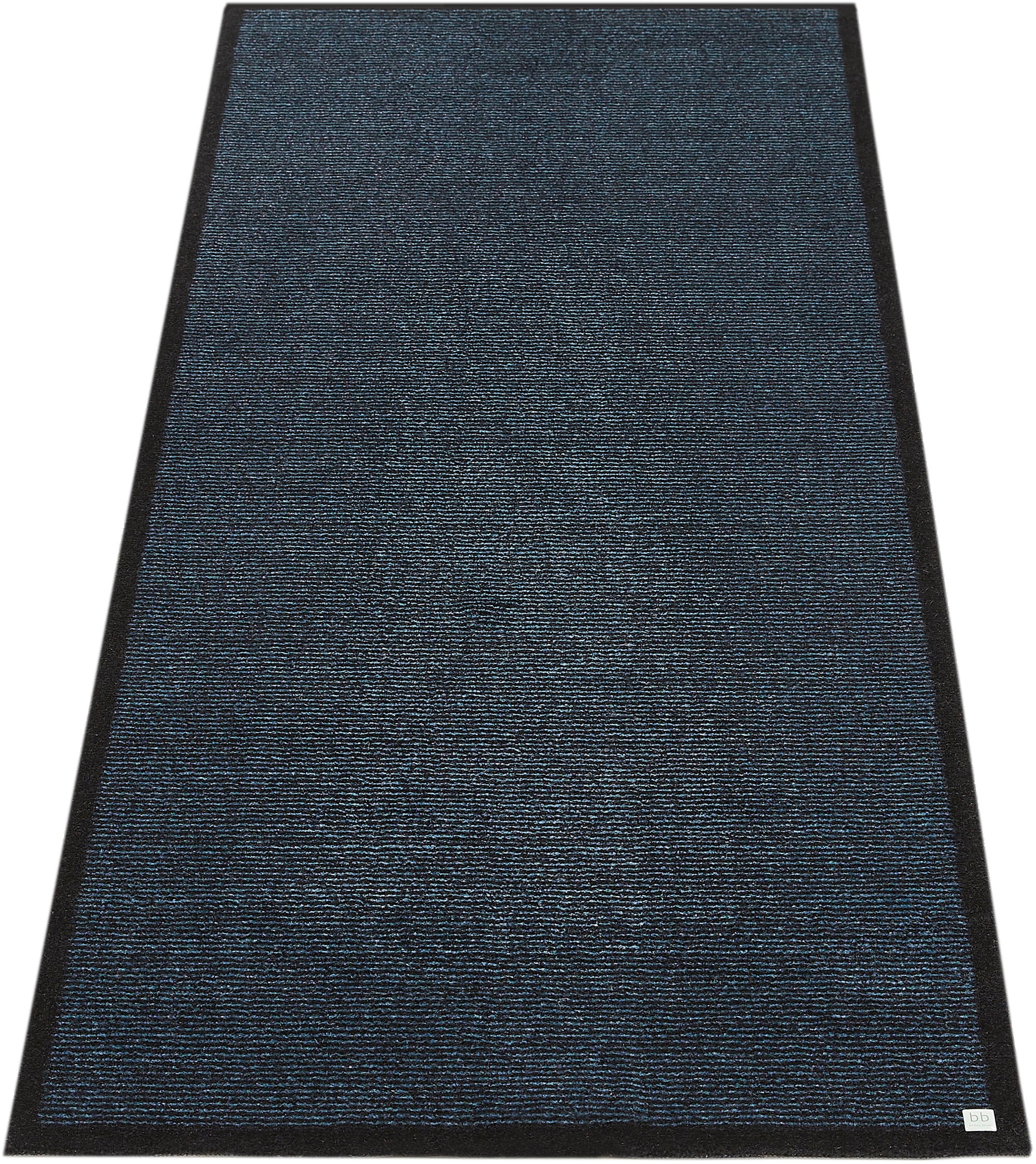 Fußmatte BARBARA BECKER "Gentle Schmutzfangmatte & Läufer, Made in Belgium" Gr. 17, blau, B:67cm H:7mm L:110cm, Kunstfaser, Teppiche, Fußmatte, Schmutzfangteppich, Schmutzmatte, dezentes Streifen Design, waschbar
