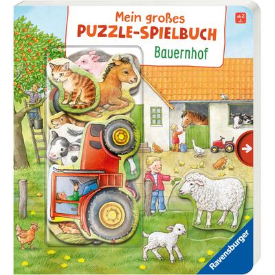 Buch RAVENSBURGER "Pappbilderbuch, Mein großes Puzzle-Spielbuch: Bauernhof", bunt, B:21,0cm H:23,5cm T:2,0cm, Bücher