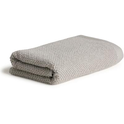 Handtuch MÖVE "Bliss", silber (silber grau), B:50cm L:100cm, Walkfrottier, Obermaterial: 100% Baumwolle, Handtücher (Packung), Perlstruktur mit leichtem Massageeffekt Image
