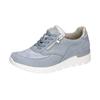 Schnürschuh WALDLÄUFER "K-RAMONA-Soft", Damen, Gr. 5 (38), silber (hellblau, silberfarben), Nubukleder, Nappaleder, Textil, kontrastfarbene Details, sportlich, Schuhe, Freizeitschuh, Halbschuh mit Orthotritt-Ausrüstung, K-Weite
