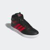 Sneaker ADIDAS SPORTSWEAR "HOOPS MID 4.0 KIDS", Gr. 38, rot (core schwarz, better scarlet, cloud weiß), Synthetik, sportlich, Schuhe