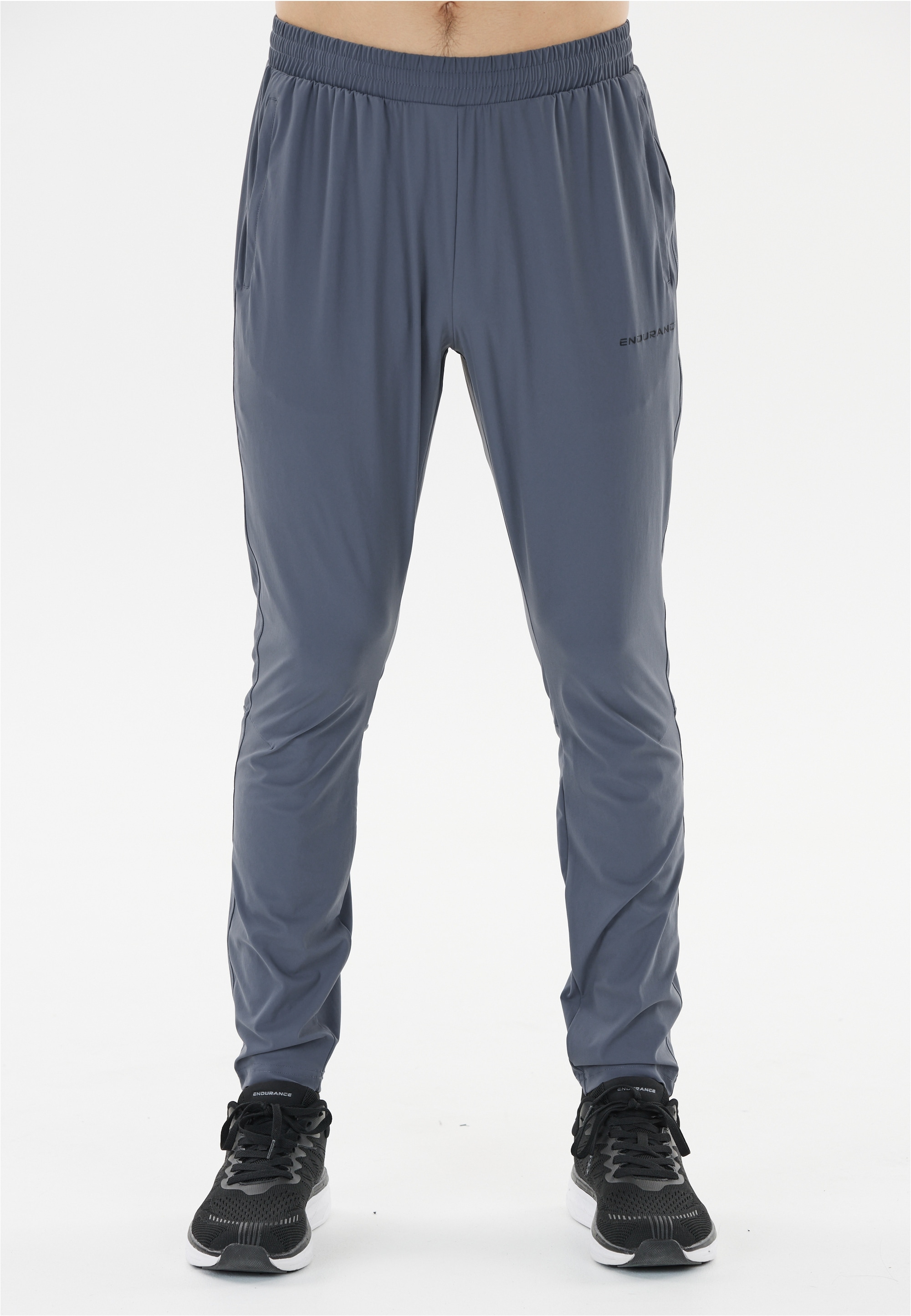 Stoffhose ENDURANCE "Dyne", Herren, Gr. M, US-Größen, blau, 79% Polyamid, 21% Elasthan, unifarben, lang, Hosen Stoffhose, mit 4-Wege-Stretch