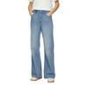 Schlagjeans S.OLIVER "SURI", Damen, Gr. 40, Länge 32, mid blau used32, Denim/Jeans, Obermaterial: 76% Baumwolle, 23% Polyester, 1% Elasthan, unifarben, casual, normal lang, Jeans, mit Stretch-Anteil