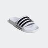 Badesandale ADIDAS SPORTSWEAR "SHOWER ADILETTE", Gr. 47, schwarz-weiß (cloud weiß, core schwarz, cloud weiß), Synthetik, sportlich, Schuhe