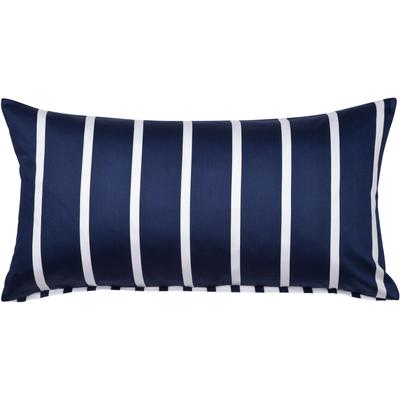 Kissenbezug JANINE "modernclassic 39028-28", blau (nachtschattenblau), B:40cm L:80cm, Mako-Satin, Obermaterial: 100% Baumwolle, Kissenbezüge, mit Reißverschluss Image