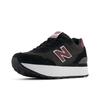 Sneaker NEW BALANCE "515", Gr. 41, schwarz (noire), Leder, Textil, sportlich, Schuhe