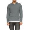 Strickpullover S.OLIVER, Herren, Gr. L, grau (grau, schwarz), Strick, Obermaterial: 100% Baumwolle, mehrfarbig, casual, regular fit taillenbedeckt, Langarm Rippbündchen, Pullover, mit Polokragen