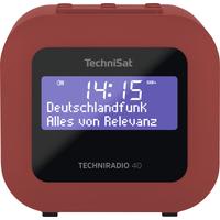 TECHNISAT Uhrenradio TECHNIRADIO 40, rot, B:11cm H:10,5cm T:9cm, Radios