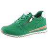 Keilsneaker MARCO TOZZI, Damen, Gr. 39, grün, Textil, Lederimitat, unifarben mit Farbeinsatz, Veloursleder, sportlich, Schuhe, Freizeitschuh, Halbschuh, Schnürschuh in veganer Verarbeitung