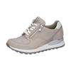 Keilsneaker WALDLÄUFER "HIROKO", Damen, Gr. 5,5 (38,5), weiß (hellgrau, weiß), Nubukleder, Textil, Nappaleder, sportlich, Schuhe Sneaker, Schnürschuh, Freizeitschuh, Halbschuh, Kontrastbesatz, Weite H
