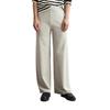 Jerseyhose MARC O'POLO "aus softem Organic-Cotton-Viskose-Mix", Damen, Gr. XS, Normalgrößen, grau (mid stone melange), Obermaterial: 54% Baumwolle, 43% Viskose, 3% Elasthan, unifarben, casual, gerade normal, Hosen