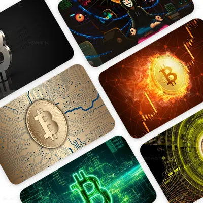 B-Bitcoin Mode Matt Gold Silber Schwarz Matt Film Haut Aufkleber Klebeband für Bank Kredit Debitkarte Image