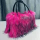Neue Winter Plüsch Tasche Lange Pelz Handtasche frauen Umhängetasche Mode Trend Schulter Tasche Geldbörsen und Handtaschen