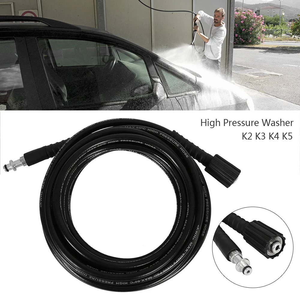 Hochdruck Auto Waschmaschine Schlauch Stahl Draht Geflecht Auto Waschmaschine Rohr Verlängerung Schlauch Wasser Schlauch für Karcher K2 K3 K5K7 Druck Reiniger Image