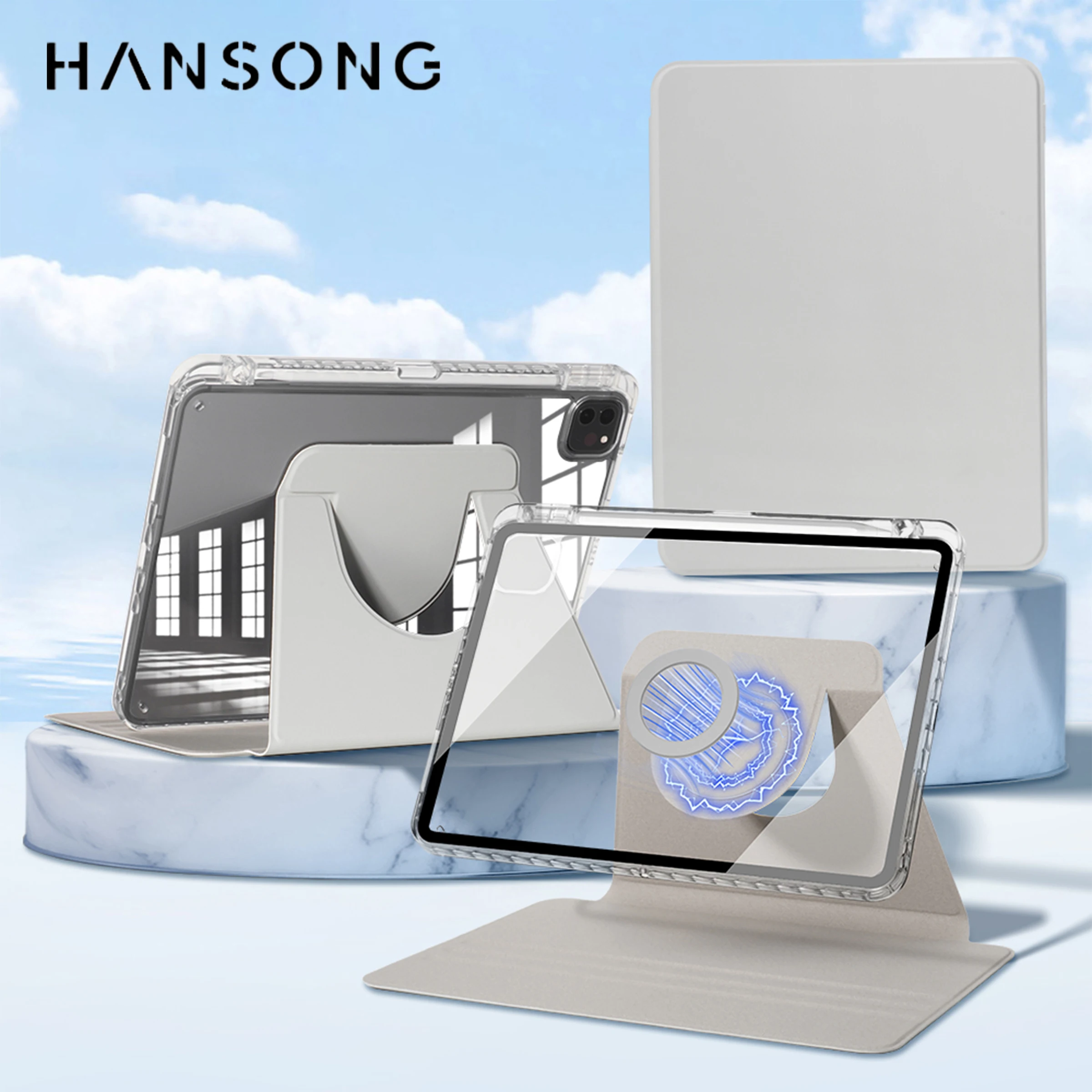 Für iPad 2024 Hülle für Air 11 Zoll 13 Zoll M2 Pro 11 Zoll 13 Zoll M4 für 10. Generation 10,2 7/8/9th 9,7 Zoll Mini 6 Pro 11 12,9 abnehmbare Hülle Image