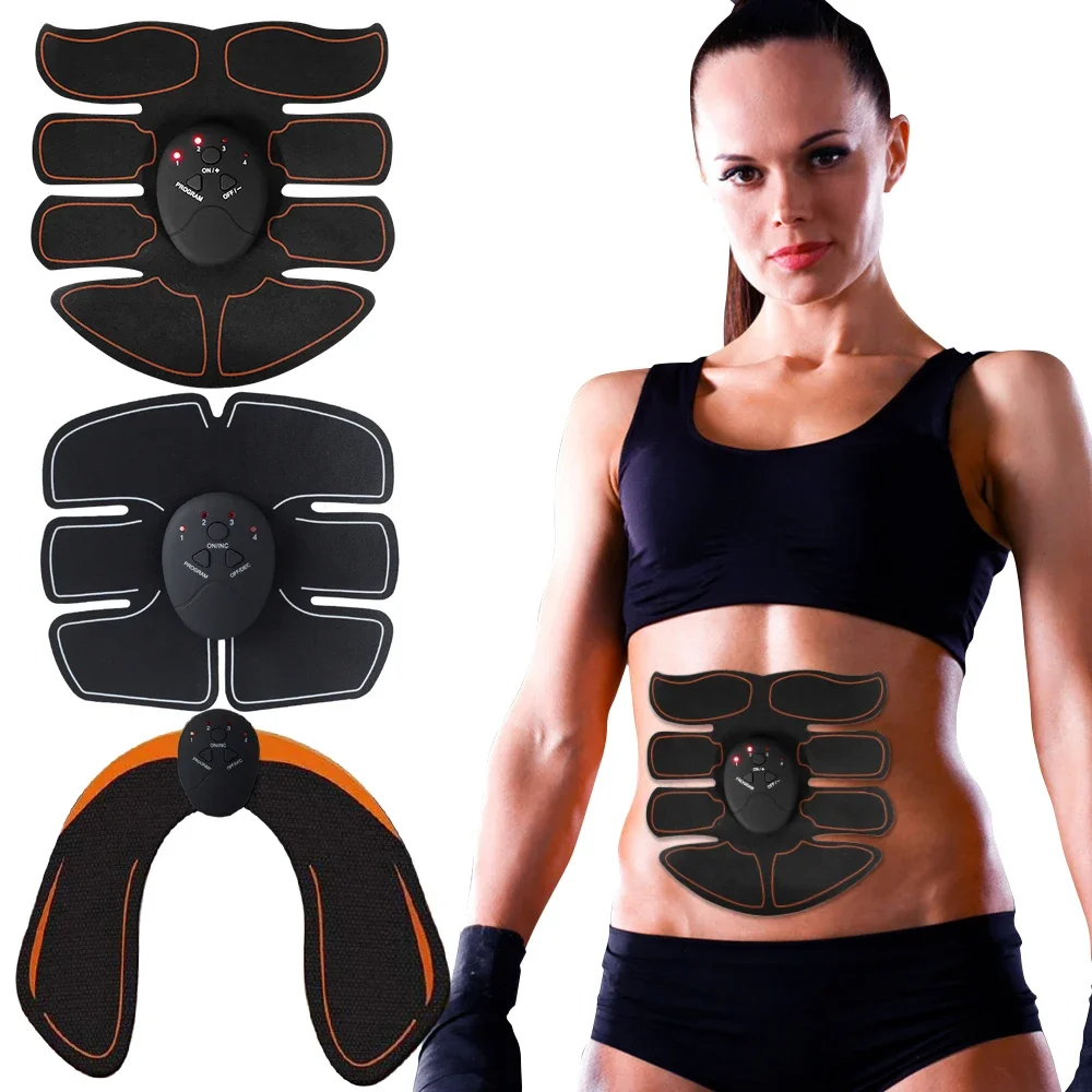Elektrische EMS Bauch Muskel Stimulator Gesäß Massage Patch Hüfte Trainer ABS Übung Fitness Körper Abnehmen Massage Aufkleber Image
