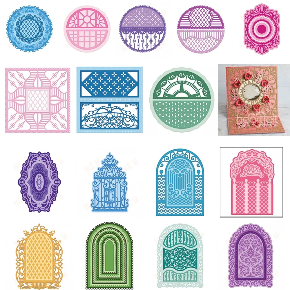 Emblazon florish Gateway Schneiden stirbt Neuankömmling 2024 DIY Formen Scrap booking Papier machen Schnitte Handwerk Vorlage handgemachte Karte Image