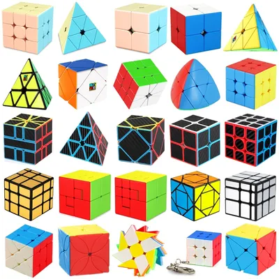 Moyu Meilong Serie profession elle Geschwindigkeit Zauberwürfel 2x2 3x3 Pyramide sq1 Puzzle Zauberwürfel Bildung lernen Cubo Magico Spielzeug Geschenk Image