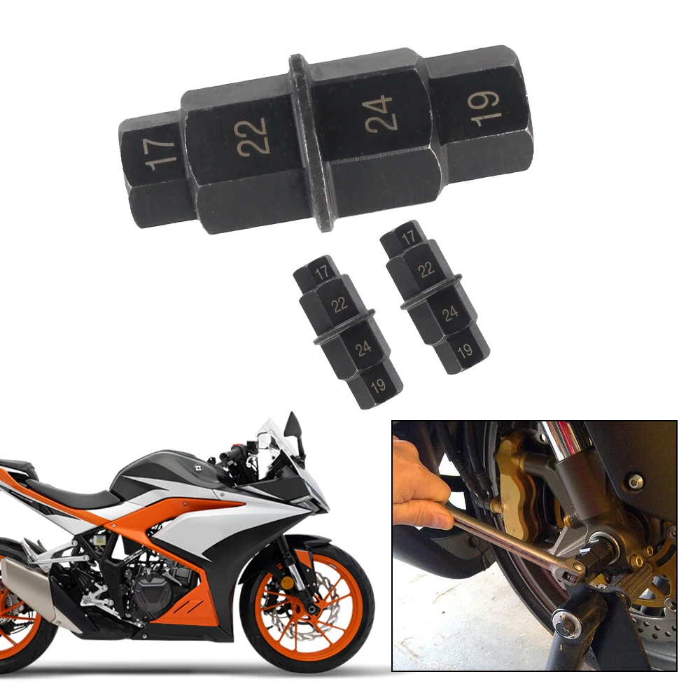 Profession elle 4-in-1 17 19 22 24mm Motorräder Sechs kant Achs werkzeug Rostschutz vielseitige Multifunktions-Mehrzweck langlebig 3/8 Zoll