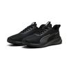 Laufschuh PUMA "FLYER LITE 3", Gr. 40, schwarz (puma schwarz, puma schwarz, puma silber), Textil, sportlich, Schuhe