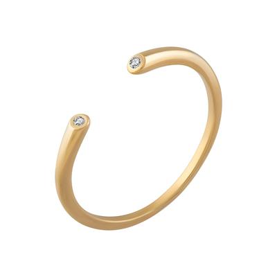 caï Ring 925/- Sterling Silber Zirkonia 060 (19,1) Weiss Damen Image