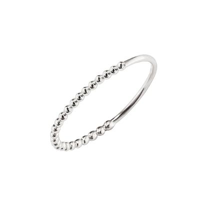 caï Ring 925/- Sterling Silber ohne Stein 058 (18,5) Weiss Damen Image