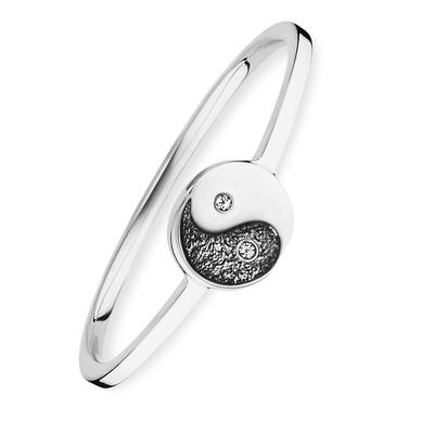 caï Ring 925/- Sterling Silber Zirkonia weiß 54 Damen Image