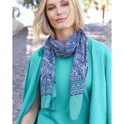 Appleseeds Women's Perfect Paisley Scarf - Blue