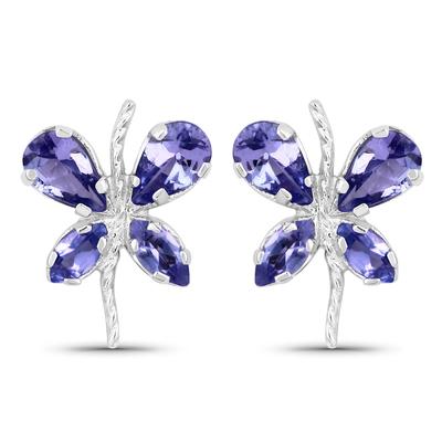 Vira Jewels - Ohrringe 925/- Sterling Silber Tansanit violett 1,16 ct. 1 ct Damen