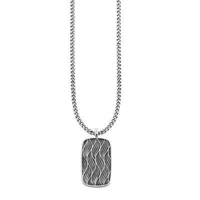 caï - Anhänger mit Kette 925/- Sterling Silber ohne Stein Herrenschmuck 1 ct Herren