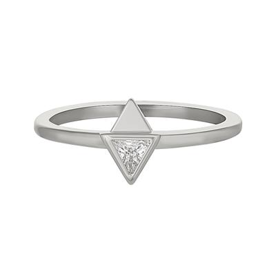 caï Ring 925/- Sterling Silber Zirkonia 056 (17,8) Damen Image