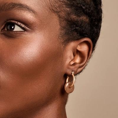 Lucky Brand Charm Hoop Earrings - Women's Ladies Accessories Jewelry Earrings in Gold