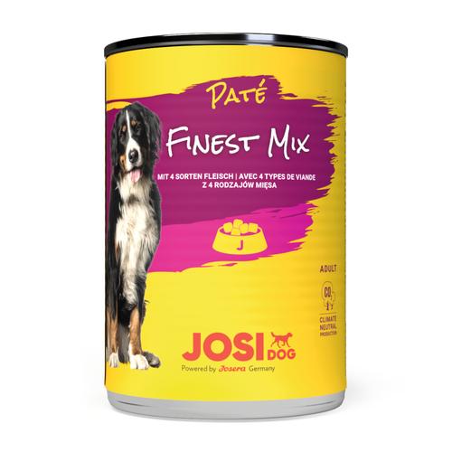 12x400g JosiDog Paté Finest Mix Hundefutter nass