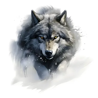 Snowy Wolf Wandaufkleber, wasserdichter und UV-beständiger Aufkleber, verwendet für Wand, Image