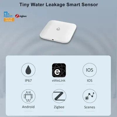 Smart ZigBee Wasser Immersion lecks ensor Smart Flood Alarm Detektor Fern überwachung Wasser überlauf Alarm Smart Home Zubehör