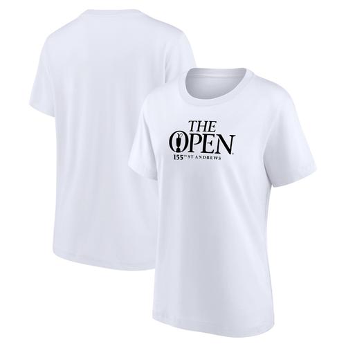 The 155th Open St Andrews Wordmark T-Shirt - White Womens
