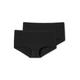 Hüftpanty SCHIESSER ""95/5"", Damen, Gr. 38, schwarz (000, schwarz), Single Jersey, Obermaterial: 95% Baumwolle, 5% Elasthan, unifarben, körpernah, Unterhosen, mit flachen Nähten